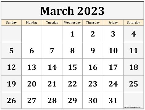 Mar 2023 Calendar Printable Free - Time and Date Calendar 2023 Canada