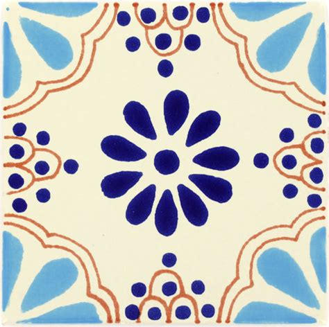 Mexican Tile - Turquoise & Blue Lace Mexican Tile