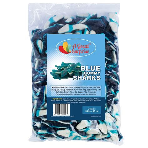 A Great Surprise Gummy Sharks - Gummy Sharks Candy - Gummy Sharks Bulk ...