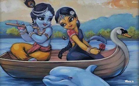 Radha Krishna Cartoon Wallpapers - Wallpaper Cave