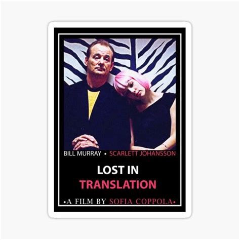 "Lost in Translation Poster" Sticker for Sale by ShiiinkySenwa | Redbubble