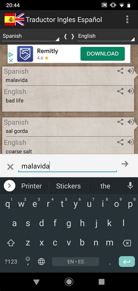 Descargar Traductor Inglés Español 2.2 APK Gratis para Android