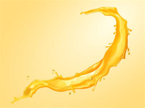 Orange juice splash vector illustration free download