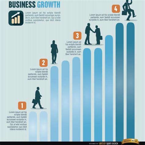 Free Vector Business Growth Infographics | FreeVectors