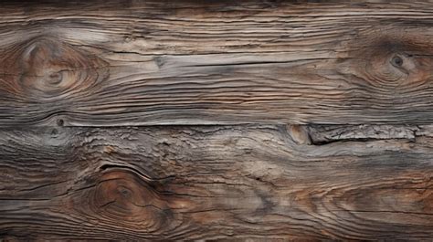 Premium AI Image | Weathered Wood Wall A Captivating Composition Of ...