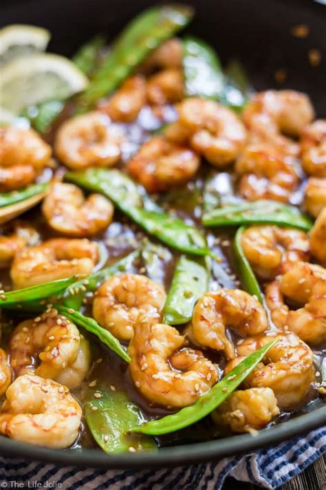 Shrimp Stir Fry with Snow Peas - an easy 20 minute meal