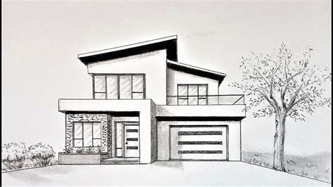 How to Draw a House in One Point Perspective