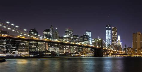 HD wallpaper: photography of bridge with light at nighttime, brooklyn ...