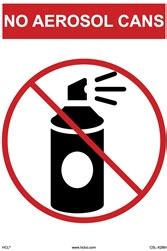 No Aerosol Cans Labels | HCL Labels, Inc