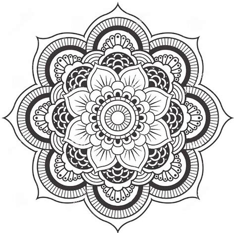 Lotus Mandala Coloring Page at GetDrawings | Free download