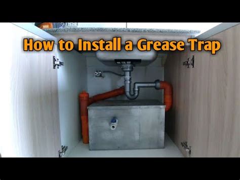 DIY | How to install a Grease Trap - YouTube