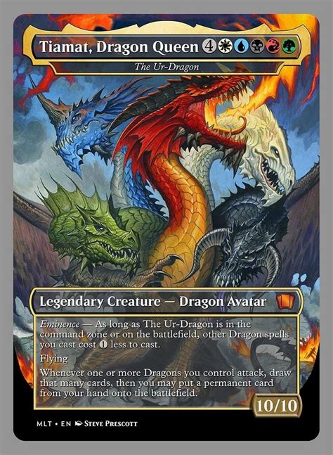 Tiamat Ur - Dragon Alter - Imgur | Mtg altered art, Magic the gathering ...