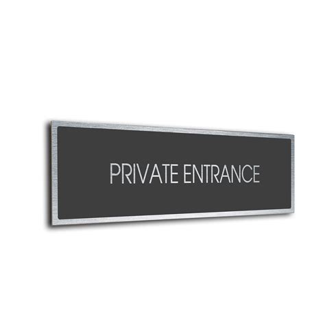 Private Entrance Door Sign. Clearly label every room in your facility ...