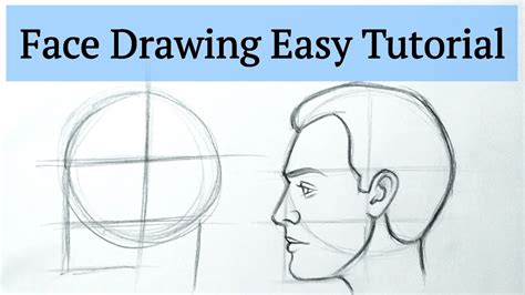 How To Draw Male Face Side View