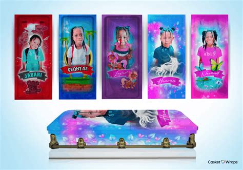 Personalized Caskets for Five Memorable Children – Casket Wraps