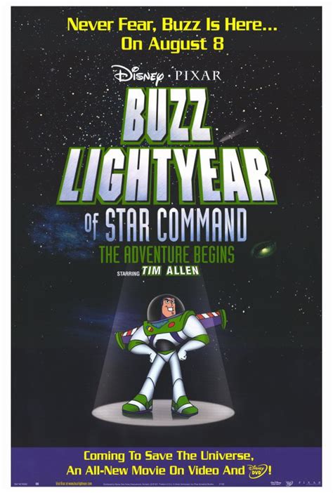 Buzz Lightyear of Star Command: The Adventure Begins - movie POSTER ...