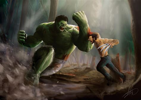 Hulk Vs Wolverine Wallpaper,HD Superheroes Wallpapers,4k Wallpapers ...