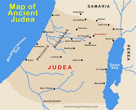 Ancient Judea Israel Map