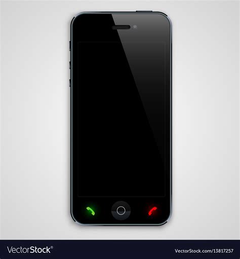 Phone with a black screen Royalty Free Vector Image