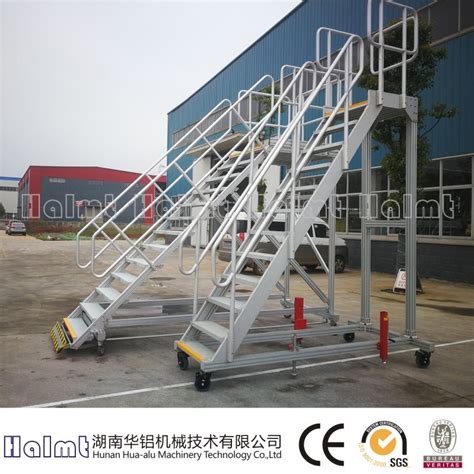 Manufacture Aluminum Movable/Portable Platform Ladder - Aluminum Ladder ...