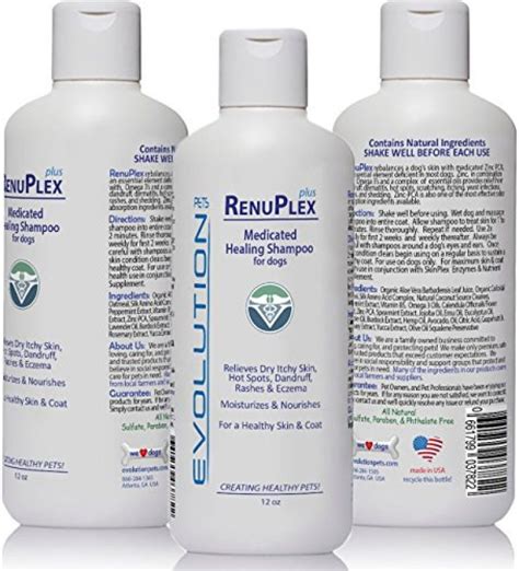 BEST Itchy Dog Shampoo. RenuPlex PLUS Medicated Dog Shampoo. SAFE, All ...