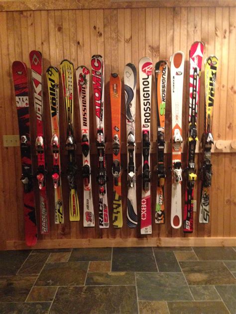 Ski Storage Rack with room for 18 pairs of skis. See at www ...