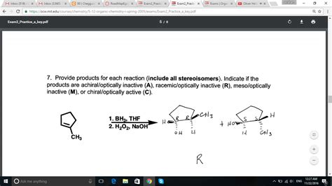 Solved How come the products are meso? I don't understand | Chegg.com