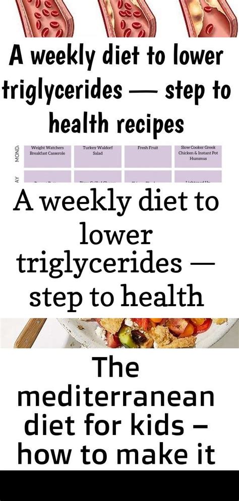 A weekly diet to lower triglycerides — step to health recipes 4 | Lower ...