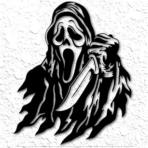 STL file Ghostface Scream Wall Art Scream Mask Wall Decor・3D printable ...