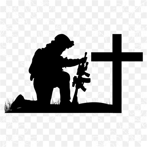 Kneeling Soldier Silhouette Svg - Etsy UK