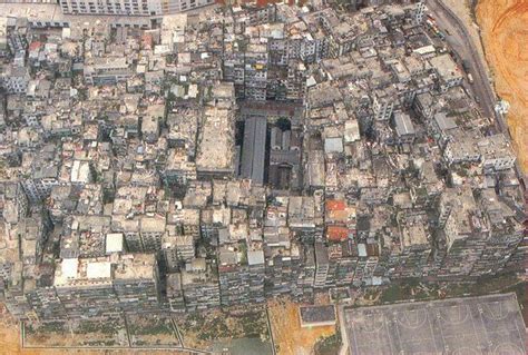 Aerial view of the Kowloon Walled City: Inside Hong Kong, in Kowloon ...