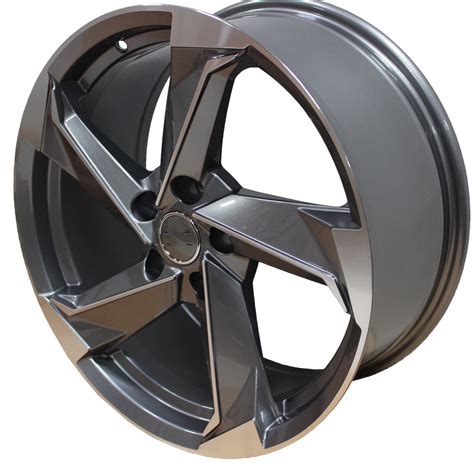 18 Inch Audi Rims RS3 Style Fit A3 A4 A5 A6 S3 S4 S5 S6 Q3 Q5 Gunmetal ...