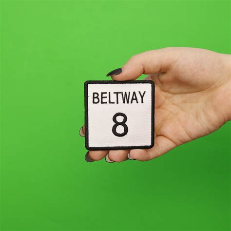 Beltway 8 Highway Sign Embroidered Iron On Patch