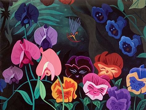 Original Walt Disney Production Animation Cel of Sweet Pea Flower from ...