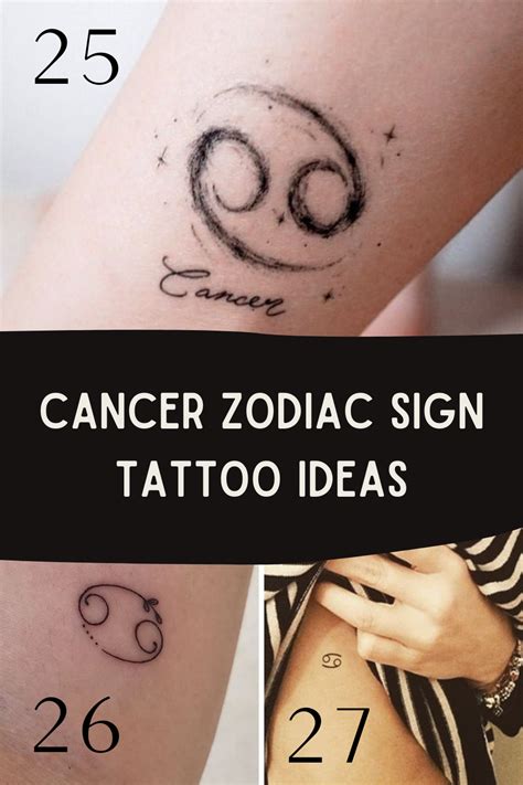 Our Favorite Cancer Zodiac Tattoos - Tattoo Glee