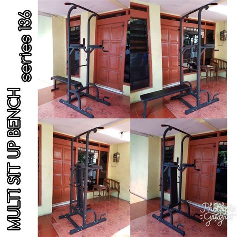 Jual Alat olahraga alat fitnes Multi sit up bench pull up stasion gym ...