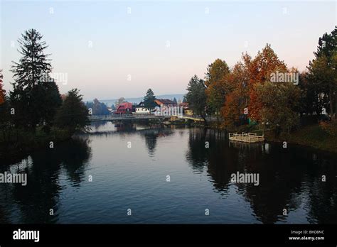 Bosnia, Bihac, Una river, lake, spring, autumn, colors, colorful ...