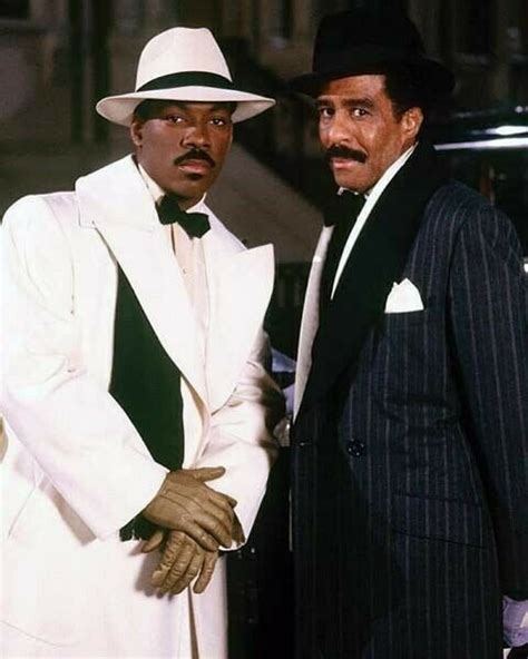 Eddie Murphy poses in white hat & ovecoat Harlem Nights 8x10 inch photo ...