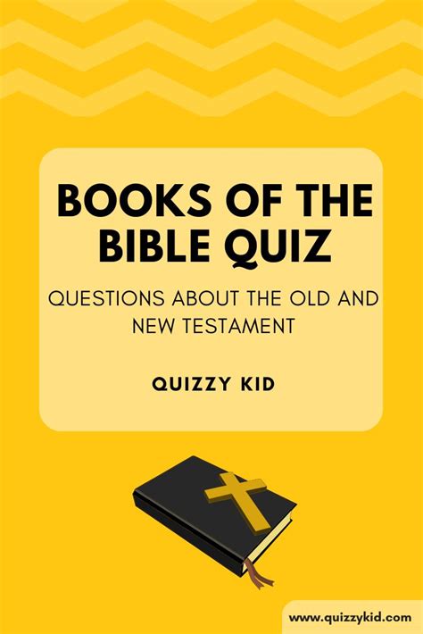 Books of the Bible Quiz - Quizzy Kid | Bible quiz, Books of the bible ...