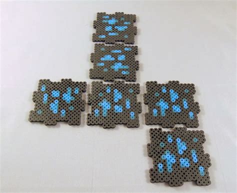 Diamond ore minecraft perler bead box – Artofit