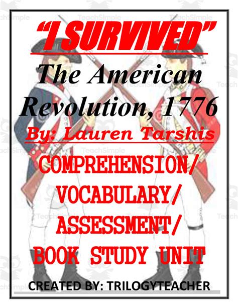 "I Survived the American Revolution, 1776" Book Study Unit by Teach Simple