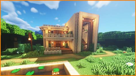 Wooden Modern House :) : r/Minecraft