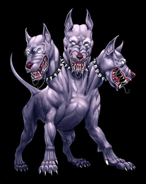 Greek Mythology Cerberus Digital Art by Nikolay Todorov - Pixels