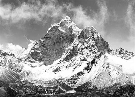 Black and White Mountain Wallpapers - Top Free Black and White Mountain ...