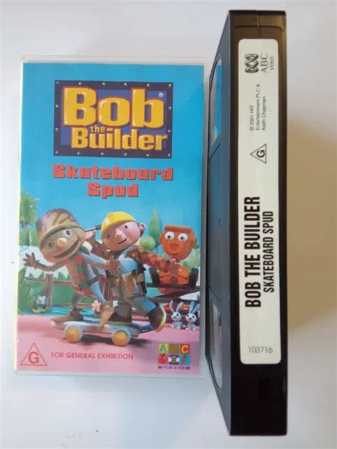 BOB THE BUILDER Skateboard Spud VHS Video Tape - ABC for kids. EUR 2,99 ...