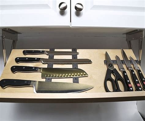 Under Cabinet Magnetic Knife Rack