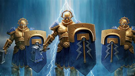 Download Warhammer Age Of Sigmar Stormcast Eternals Warrior Gold Armor ...