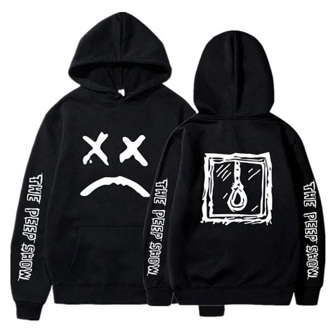 Lil Peep Hoodies - Come Over When You're Sober SAD FACE Hoodie | Lil ...