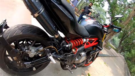 Benelli TNT 300 Modified To Look Like A Ducati Monster By Delhi Based ...