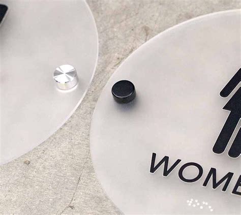 Stylish Restroom Signs with Braille - Cool Bathroom Signs ADA | Fargo, ND